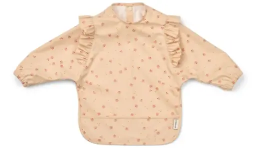 LIEWOOD - Bavoir à Volants avec Manches MERLE Mini Butterfly / Apple blossom