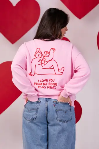 Tajine Banane - Sweatshirt d'allaitement I Love You  [CIFE26SWSOV]