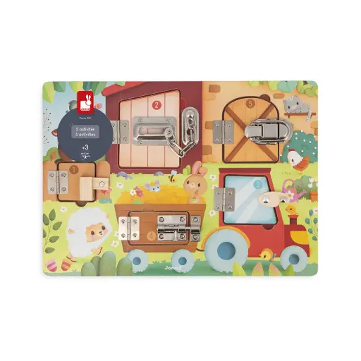 Janod - Planche à verrous - La Ferme- 3 ans +  [J03334]