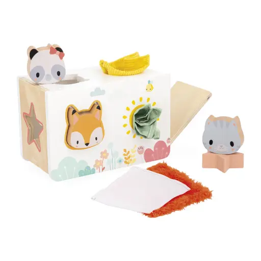 Janod - Boîte à mouchoirs sensorielle Pure - 12 mois + [J05140]