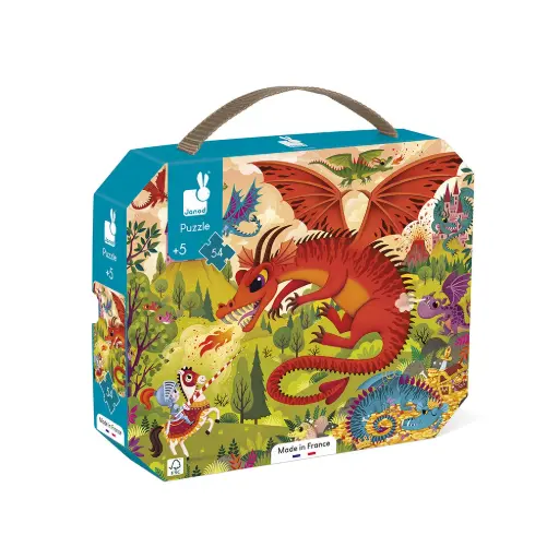 Janod - Puzzle Royaume de dragon - 54 pièces [J02392]
