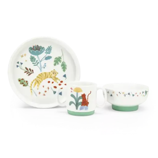 Moulin Roty - Set vaisselle porcelaine - La forêt Mawa  [688329]
