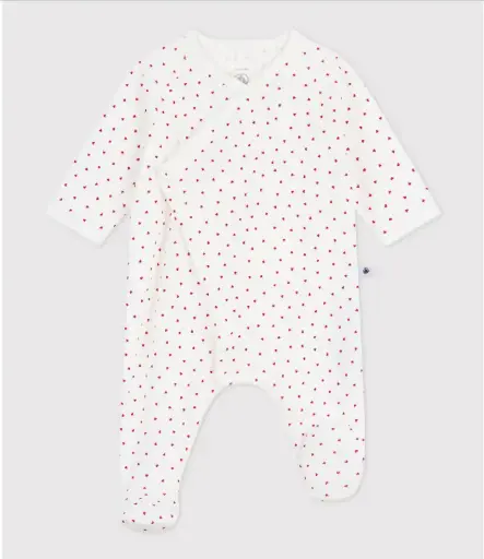 Petit Bateau - Pyjama en coton - Petits coeurs