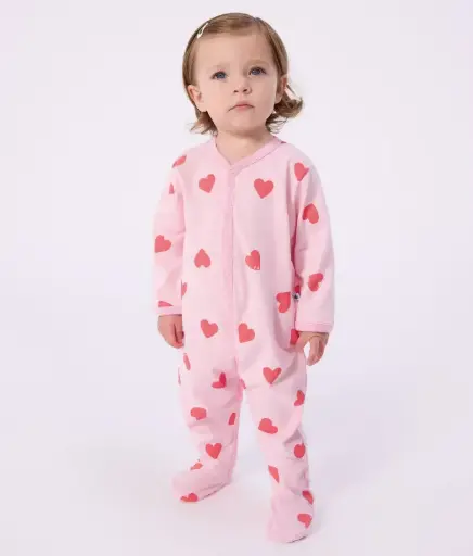 Petit bateau - Pyjama en coton - Coeurs 