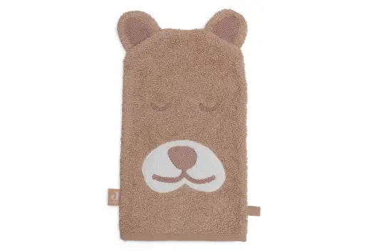 Jollein - Gant de toilette éponge - Jungle Jumbo Biscuit