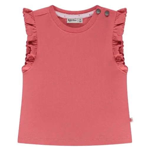 Babyface - T-shirt fille manches courtes - Rouge corail