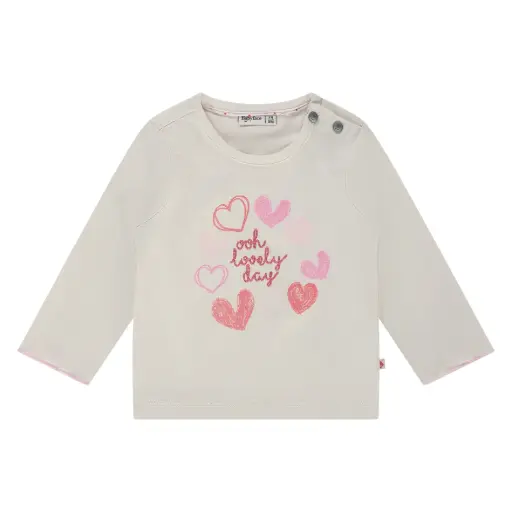 Babyface - T-shirt fille manches longues - Noeud rose