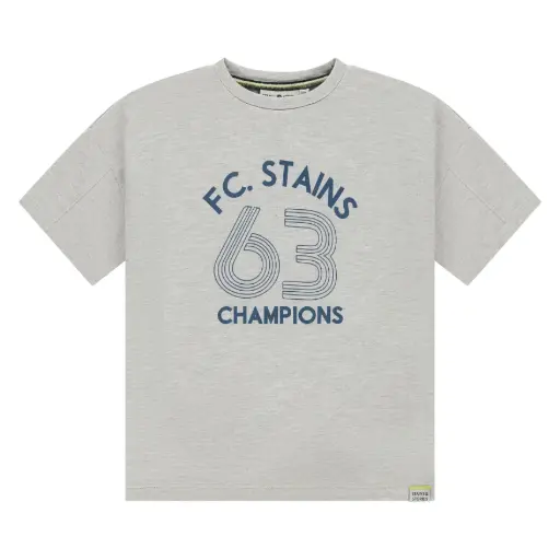 Stains & Stories - T-shirt garçon - Light Grey Melee 