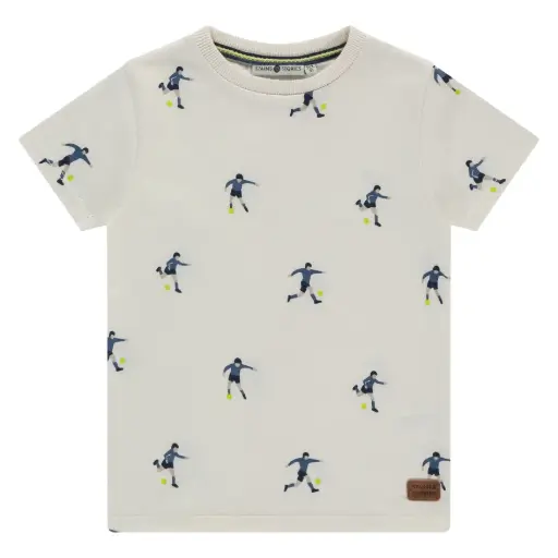 Stains & Stories - T-shirt garçon - Soccer - Off-White