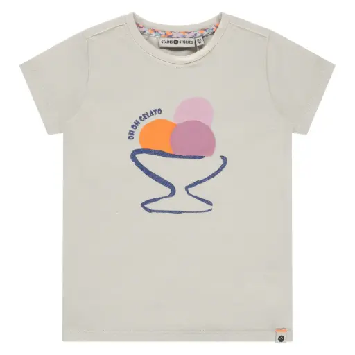 Stains & Stories - T-shirt fille - Ivory