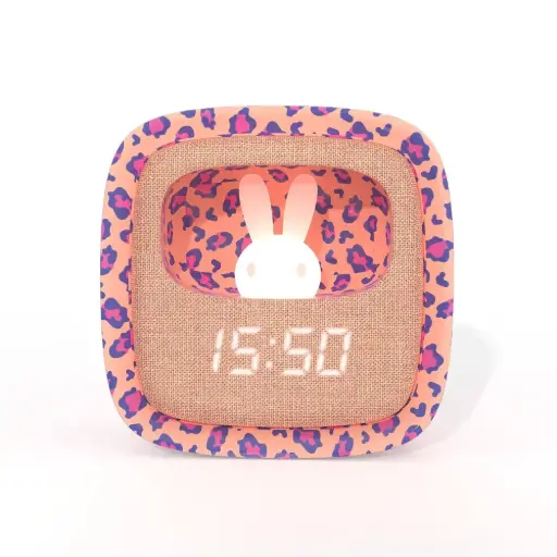 MOB - Billy Clock - Réveil & veilleuse - Pink Leopard (Edition Limitée) [BILLY-LEOMULTI-01]