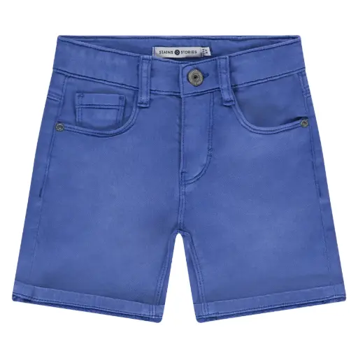 Stains & Stories - Short en toile garçon - Royal