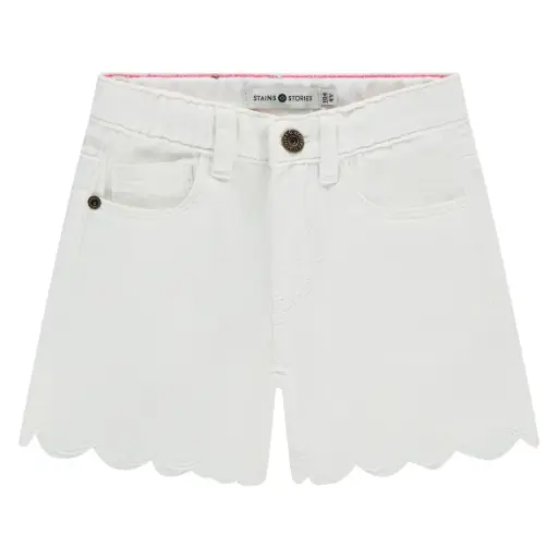 Stains & Stories - Short fille - White