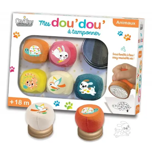 Crealign' - Mes dou'dou' à tamponner - Animaux - 18 mois +  [CL216]