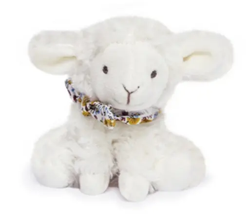 Doudou et Compagnie - Agneau doudou - Blanc avec chouchou