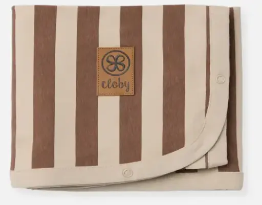 Cloby - Couverture anti-uv - Peanut Brown Stripe [CBY-UVB-PBS]