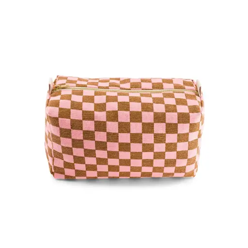 Rose In April - Trousse de toilette Vic - Damier Strawberry / Caramel [ART000001174]