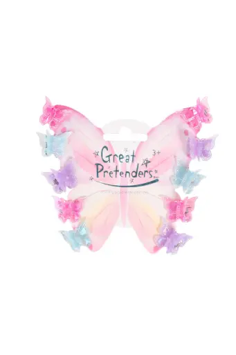 Great Pretenders - Lot de 10 pinces à cheveux Papillon de couleurs  [88088]
