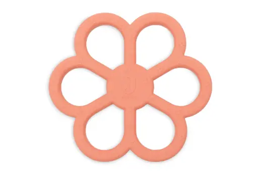 Jollein - Anneau de dentition - Fleur Corail rose