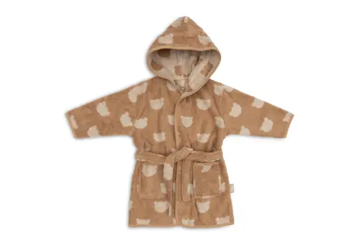 Jollein - Peignoir éponge réversible 1-2 ans - Teddy bear