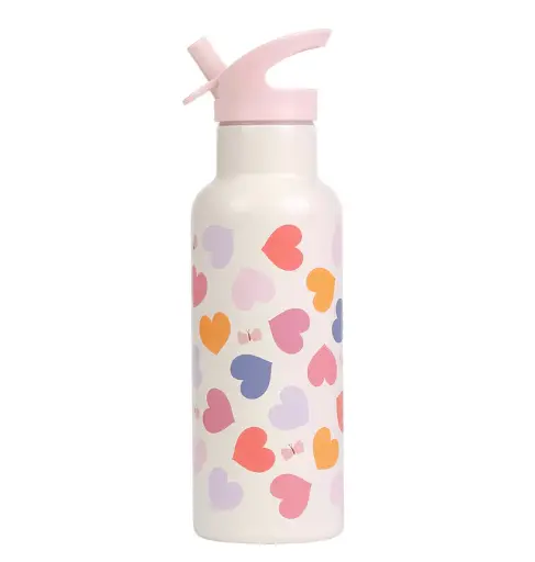 A Little Lovely Company - Gourde en inox 500ml - Coeur [AL05263]