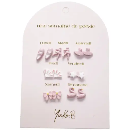 Yuko.B - Une semaine de poésie - Boucles d'oreilles danse [YB500375]