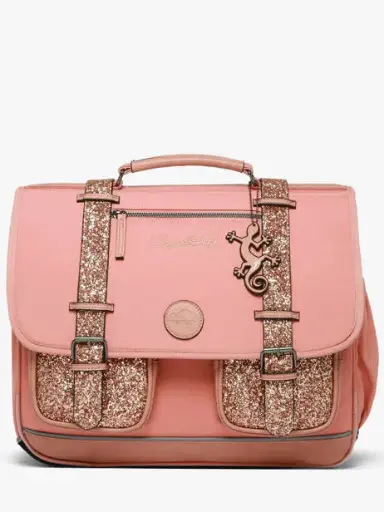 Caméléon - Cartable 3 compartiments - Vintage urban - Glossy pink
