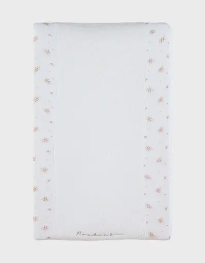 Noukie's - Housse de matelas à langer en Mousseline Bio - Fleurs d'Antan [BB2640.15]