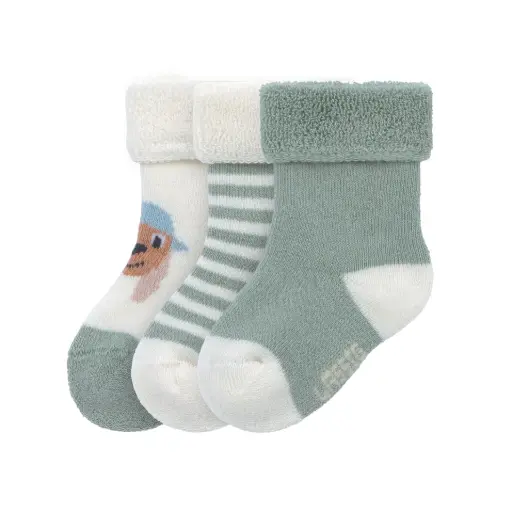 Lassig - Chaussettes en tissu éponge bébé - coton bio - chien