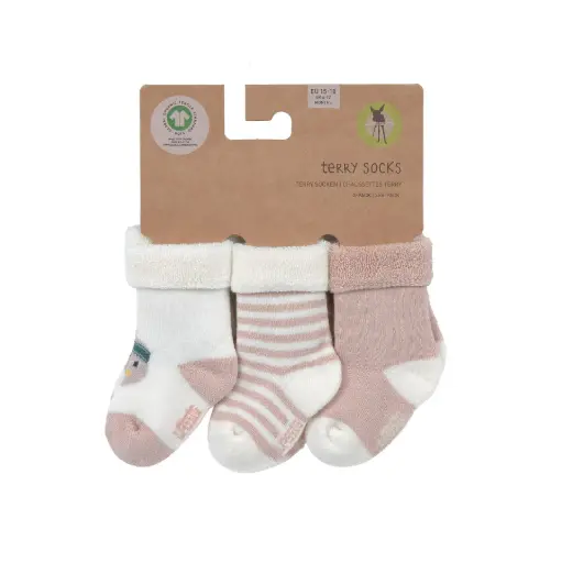 Lassig - Chaussettes en tissu éponge bébé - Coton bio - Canard