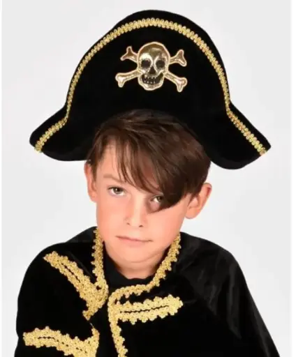 Den Goda Fen - Chapeau pirate velours - 35 cm [F7580]