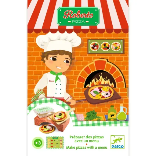 DJECO - P'ti set - Jeu Roberto Pizza - 3 ans + [DJ05516]