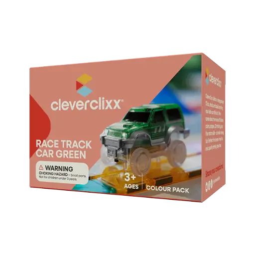 Cleverclixx - Voiture de course de circuit vert pastel [CC-1022]