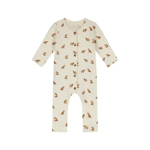 A Tiny Story - Combinaison bébé motif renard - Ivory