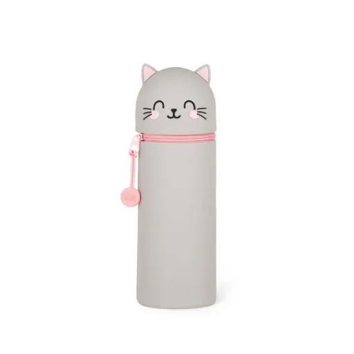 Legami - Kawaii - Trousse 2 en 1 en Silicone - Kitty - Be Curious [KA0016]