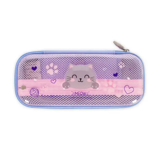 Legami - Trousse Transparente Rigide - Kitty - Meow [PCR0003]