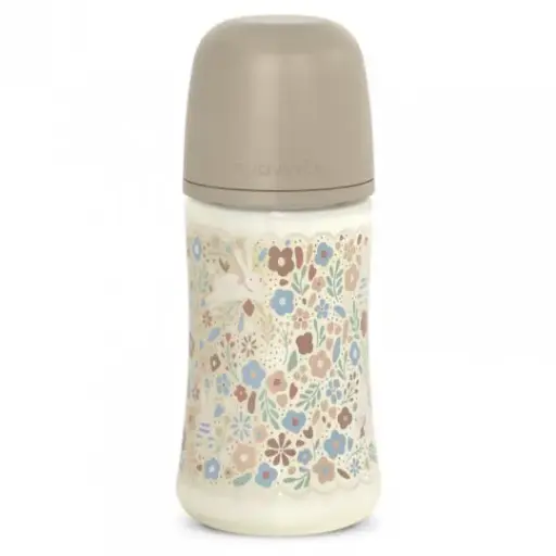 Suavinex - Biberon Wonderland - Liberty beige - 270ML - Débit Moyen [309407]