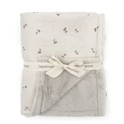 Babyshower - Couverture Polaire Large - Cherries