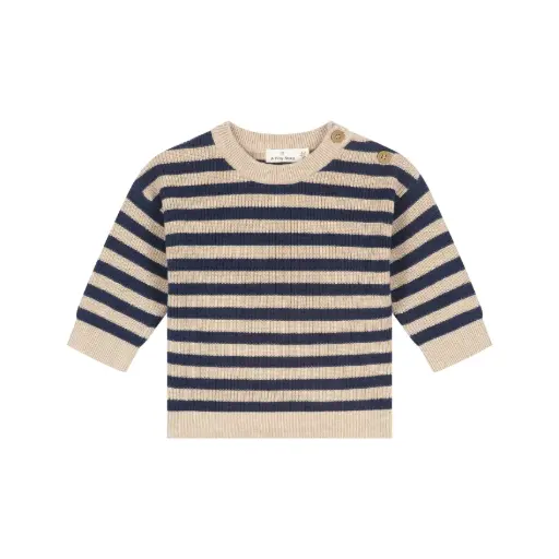 A Tiny Story - Pull bébé ligné - Dark Blue