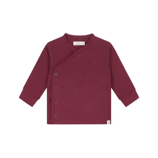 A Tiny Story - Blouse cache-coeur - Dark Red