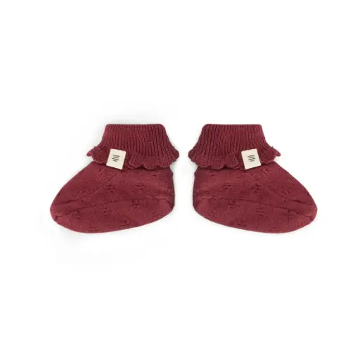 A Tiny Story - Chaussons Tricot - Dark Red