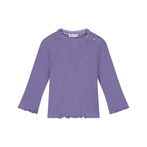 Babyface - T-shirt à manches longues en maille - Myrtille - Faded Plum - Fille 