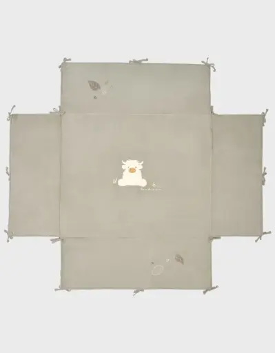 Noukie's - Tapis de parc avec bords 75x95cm Veloudoux Vert - Fluffy [BB2550.61]
