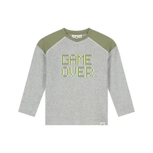 Stains & Stories- Pull Game Over - Light Grey Melee - Garçon 