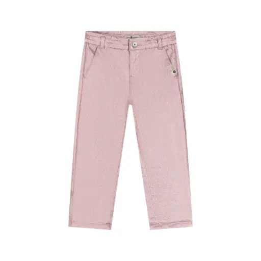 Stains & Stories - Pantalon Brillant - Pink - Fille