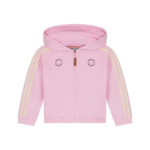 Stains & Stories - Gilet Zippé à capuche - Pink - Fille 
