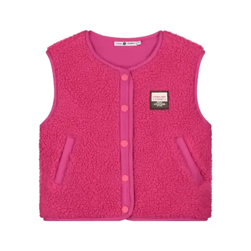 Stains & Stories - Gilet sans manche - Magenta - Fille 