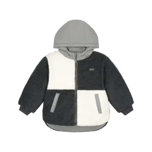 Stains & Stories - Manteau Reversible Tricolore- Grey - Garçon 