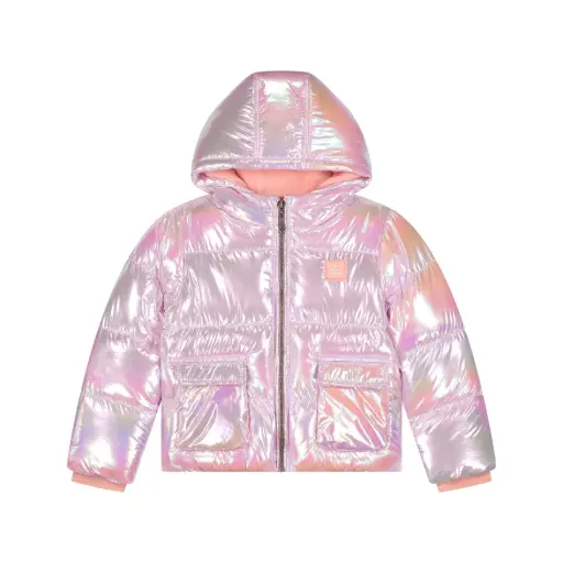 Stains & Stories - Manteau Brillant - Pink - Fille