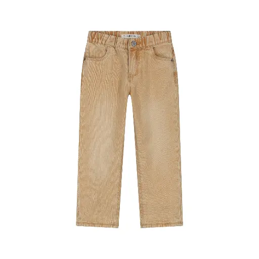 Stains & Stories - Pantalon élastiqué - Camel - Garçon  